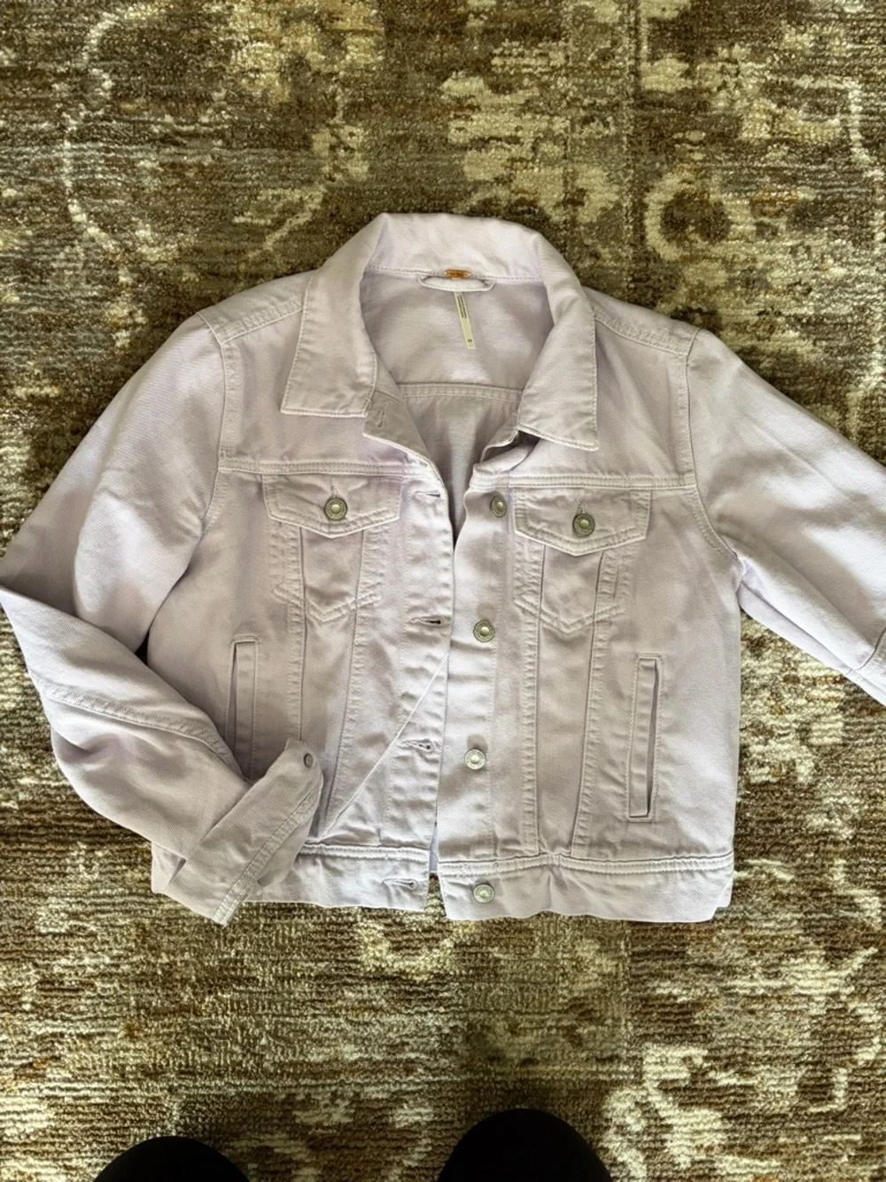 We the Free Rumors Denim Jacket Free People Lilac Size XS - Picture 4 of 8